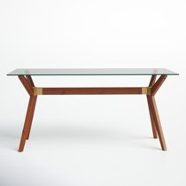 Modern Contemporary Mitzi Glass Desk AllModern